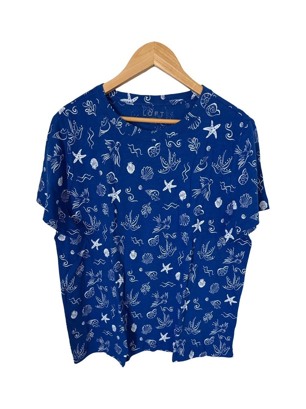 Loft Beach Treasure Everyday Crew Short Sleeve T-Shirt NWT Size XXL